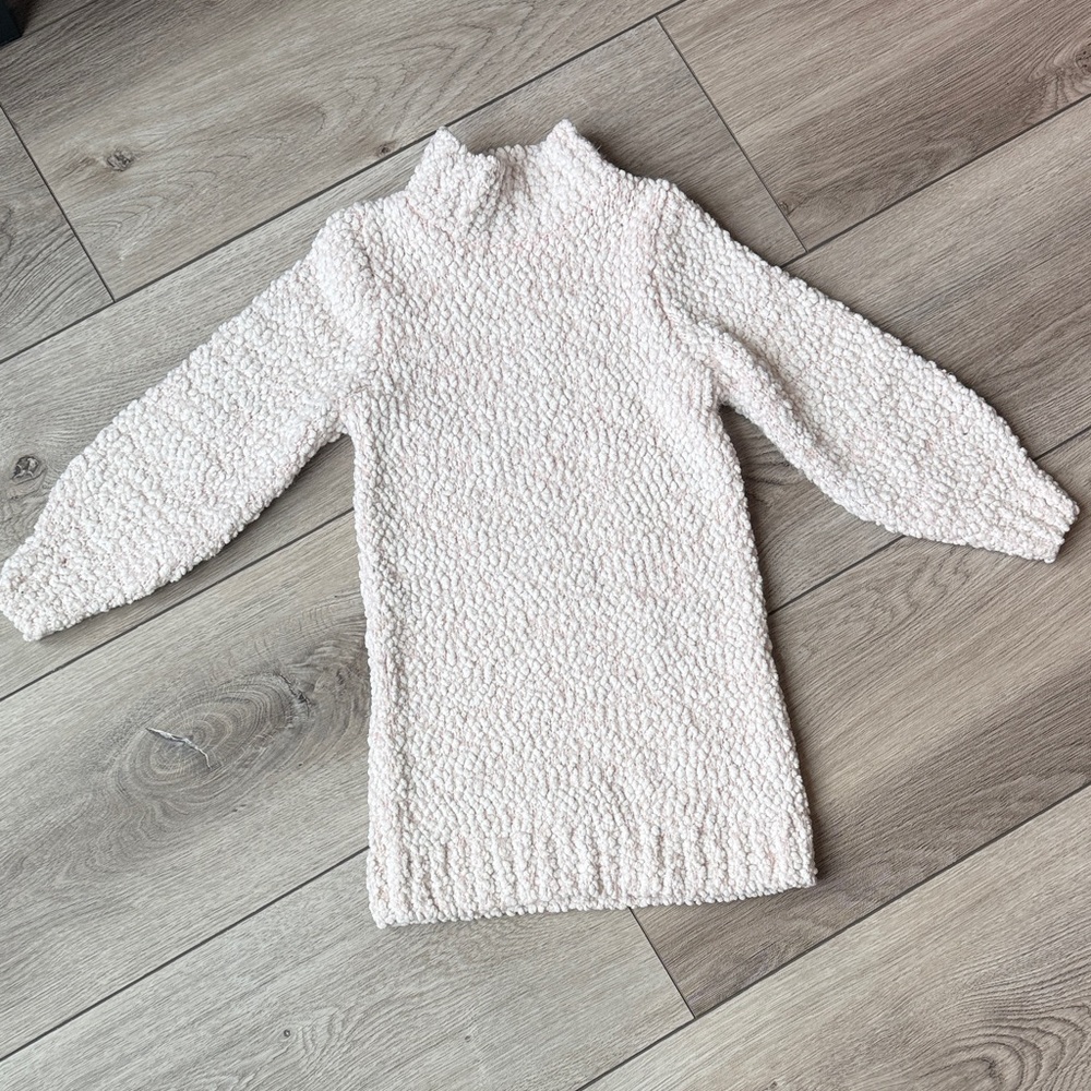 Cozy Blush Cream sweater dress